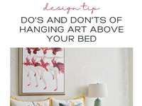 Design Tip: Do’s and Don’ts of Hanging Art Above Your Bed