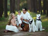 Pregnancy Announcement Photo Session in The Woodlands
