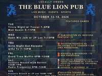 Live Music, Trivia, Karaoke and More This Week at The Blue Lion Pub in The Woodlands