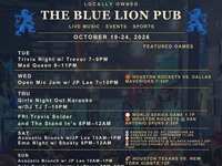 This Week at The Blue Lion Pub: Live Music, Trivia, Karaoke and More in The Woodlands