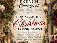 French Courtyard Now Accepting Christmas Consignment in The Woodlands