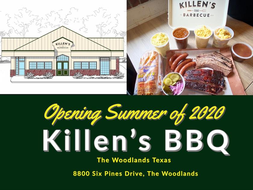 Killen's Barbecue Coming to The Woodlands