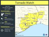 Tornado Watch issued April 5 at 12:36PM CDT until April 5 at 9:00PM