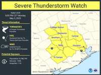 WEATHER ALERT: Severe Thunderstorm Watch issued May 5 at 1:55PM CDT until May 5 at 8:00PM