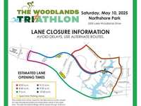 Traffic Impact Notice: The Woodlands Triathlon Set for Saturday, May 10, 2025