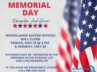 Woodlands Water Memorial Weekend Hours Woodlands Water Memorial Weekend Hours