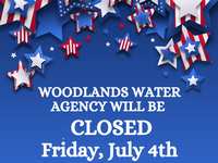 Woodlands Water closed July 4