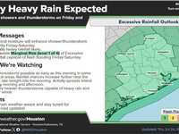 Locally Heavy Rain Expected