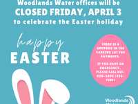 Woodlands Water to be closed Friday, April 3