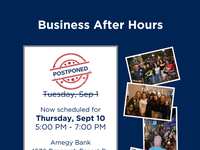 Tonight's Chamber 'Business After Hours' postponed to Sept. 10