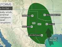 Thunderstorms to bring downpours, gusty winds to central US beginning on Friday Thunderstorms to bring downpours, gusty winds to central US beginning on Friday