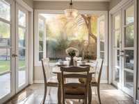 Enclose Your Living Room With French Doors