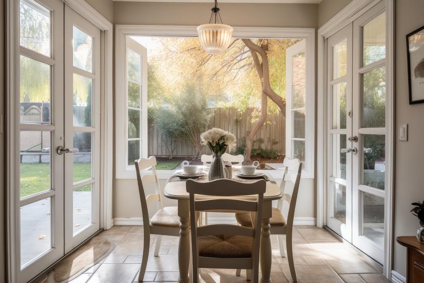 French Doors Dining Room
