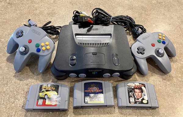 Nintendo N64 Console with 2 controllers, Memory card, and 3 games - The Woodlands Texas Video Games Players For Sale - Game Players Classifieds on Woodlands Online
