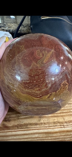Stone marble crystal sphere round