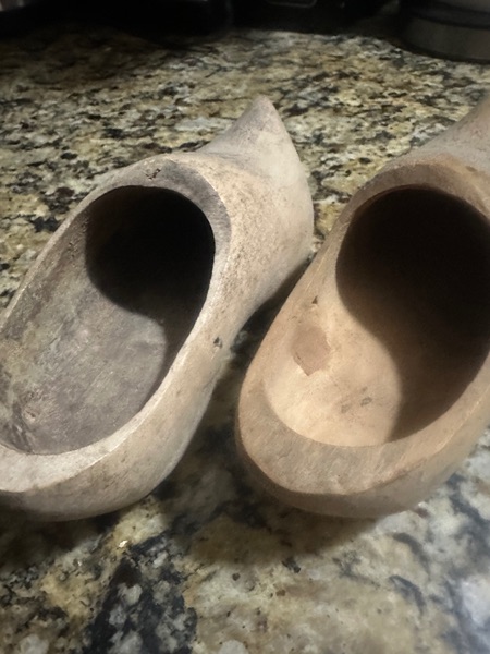 Wood clogs shoes Dutch