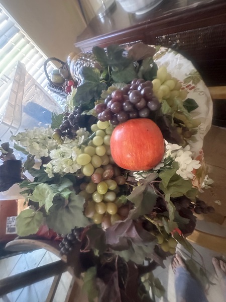 Basket fruit greenery