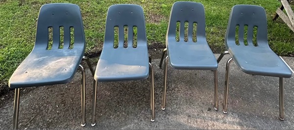 Kids chairs desk classroom school