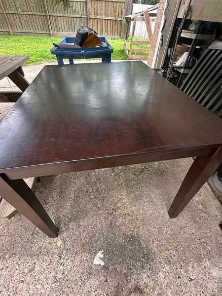 Dining table rectangle wood