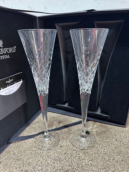 Waterford, crystal, flute, celebrat, Champaign,