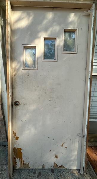 Vintage door exterior mid century