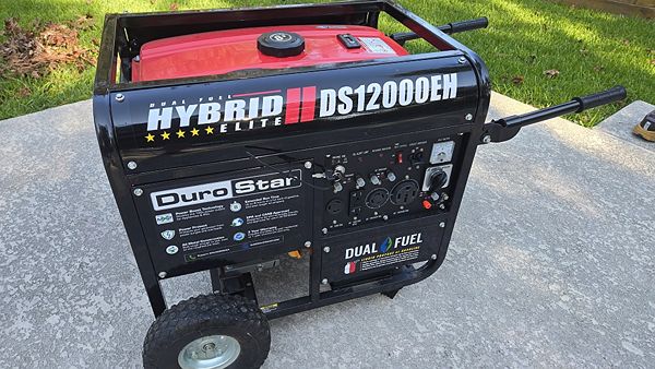 DuroStar 12000-Watt Gas or Propane Dual Fuel
