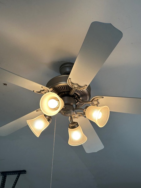 fan, white, light, ceiling, electric, air