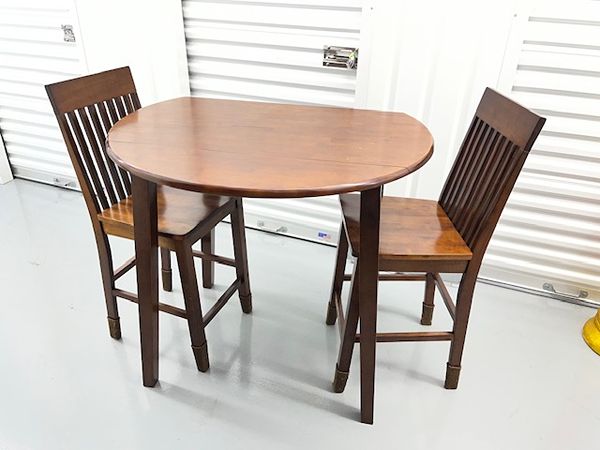 Bistro table and two chairs
