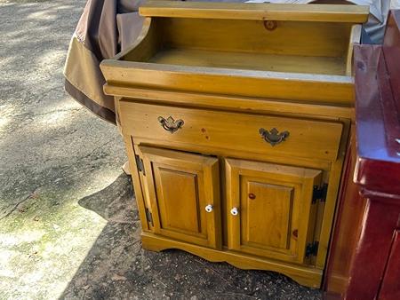 Dry sink vintage antique bar cabinet