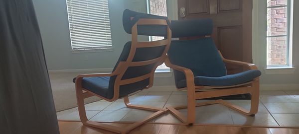 Four 'Poang' armchairs