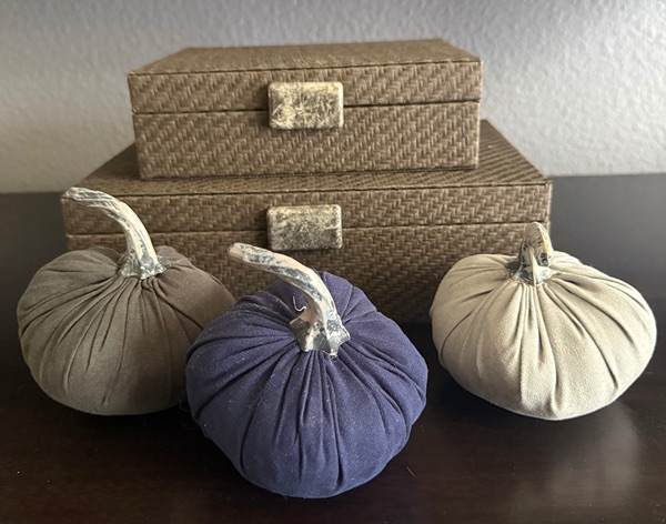 Fabric pumpkins