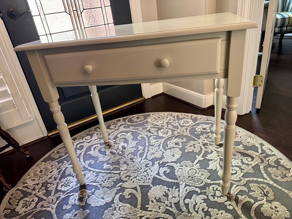 White or ivory desk