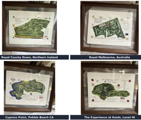 Golf course art pictures