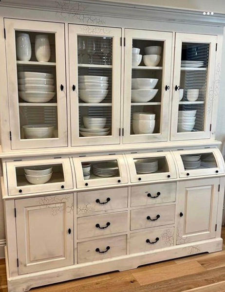 French country hutch cabinet bakers