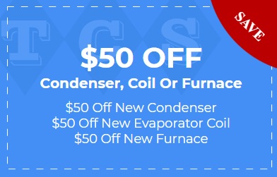 $50 Off Condenser, Coil, or Furnace