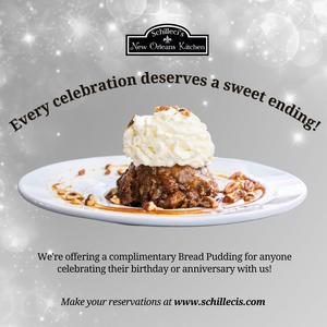 Complimentary Bread Pudding