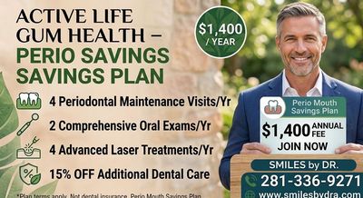 $1,400 Perio Mouth Savings Plan for periodontal ma