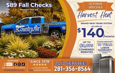 Best HVAC deal for October in The Woodlands