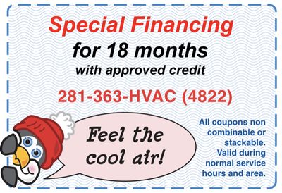 Special Financing For 18 Months