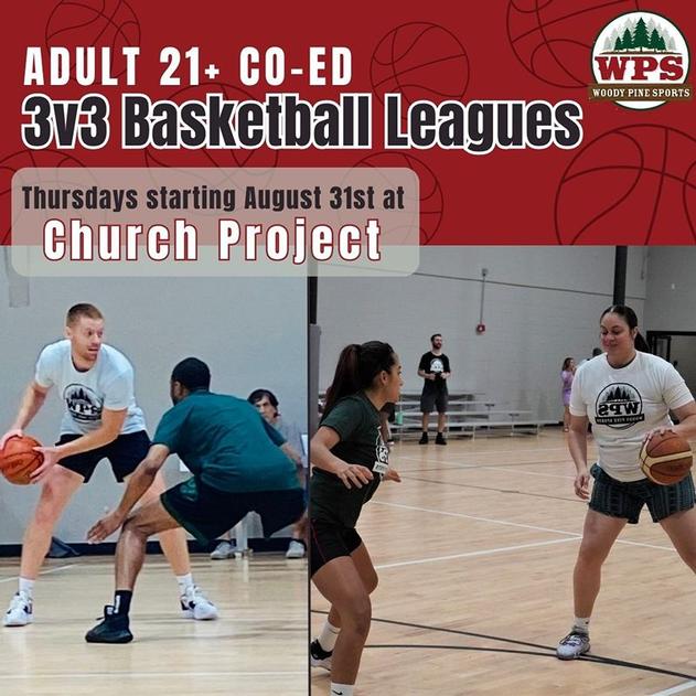 Mens 3v3 Basketball Leagues at Church Project