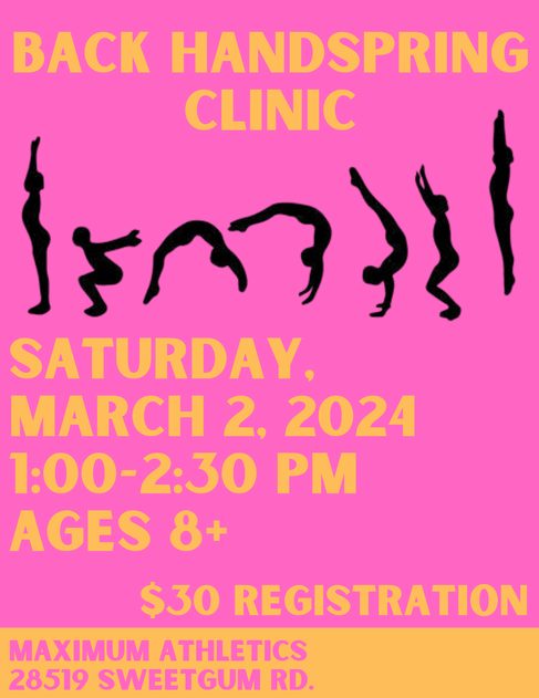 Back Handspring Clinic - Vimarsana News
