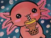 ALL AGES CLASS ($35) Axolotl Boba - Peach