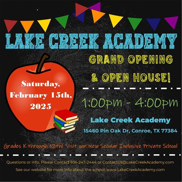 Grand Opening and Open House at Lake Creek Academy K12 Private School
