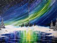 Date Night ($37) Winter Northern Lights - Set