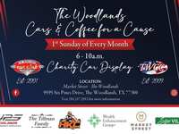 The Woodlands Cars & Coffee for a Cause Charity Car Display