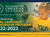 The Woodlands Christian Academy Introducing Early Childhood Dual Language Immersion Program 2022-2023