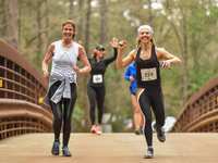 Runners hit the trails at the Piney Woods TrailFest, Jan. 29 in Houston