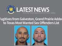 Fugitives from Galveston, Grand Prairie Added to Texas Most Wanted Sex Offenders List