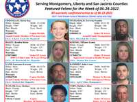 Montgomery County Crime Stoppers Featured Felons For 06/24/2022