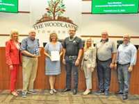 The Woodlands Township Board honors several with proclamations and encourages hurricane preparedness